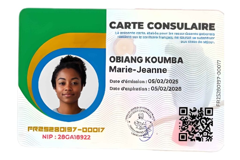 Carte consulaire gabonaise document officiel pour Gabonais à l’étranger